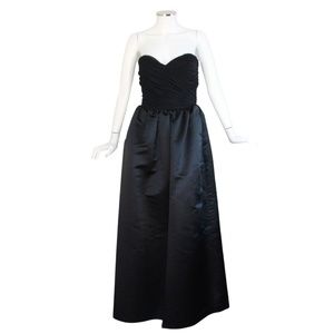 VINTAGE 1970s Victor Costa Strapless Gown - Vintage Size 12